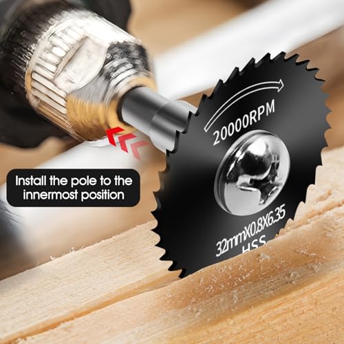 9pcs Drill Cutting Wheel and Saw Bit Set - color: Black