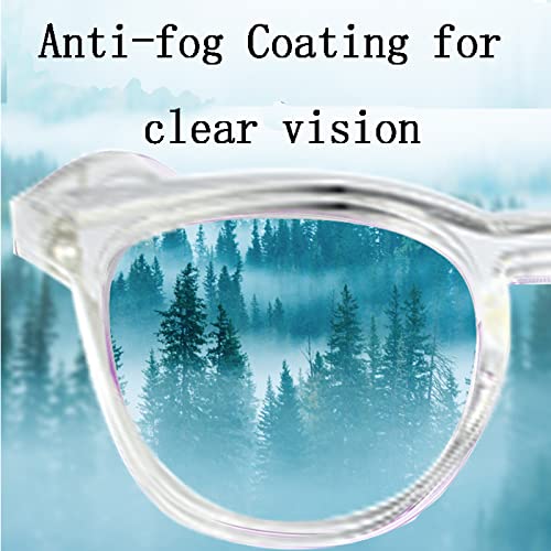 Safety Glasses for Men Women Nurses Anti Fog Stylish Fashion Comfortable Goggles with Side Shields Eye Protection for Adult - color: Clear