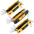 MULWARK 25 pcs Folding Allen Wrench Set | Metric & Standard SAE - Key Tool 3 Pack Portable Hex for Basic Home Repair and General Applications - style: 25 pcs Metric SAE TORX