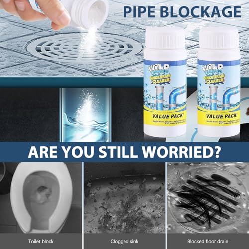 4PCS Wild Tornado Pipe Dredge, Wild Tornado Sink and Drain Cleaner for Kitchen Toilet Pipeline Quick Cleaning Tool (4PCS)