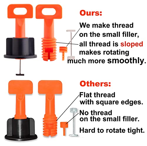 Tile Leveling System Kit with 100pcs Tile Leveler - size: 100pcs