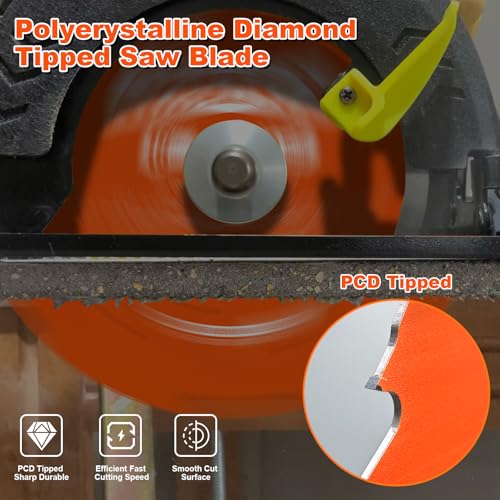 1 Pack 10 Inch 6T PCD Tipped Hardie Blade Fiber Cement Circular Saw Blade - size: 10" 6T (1 Pack)