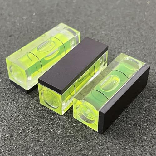 ZUJHPYMI 6Pcs Magnetic Small Bubble Level 10x10x29mm Mini Square Bubble Spirit Levels Leveling Tools - size: 10x10x29mm, Magnetic
