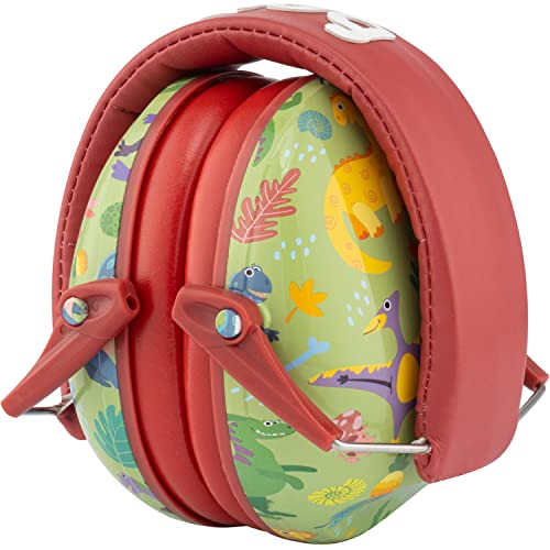 Snug Kids Earmuffs – Noise Reduction for Toddlers & Children – Adjustable, Lightweight, Foldable, Soft & Comfortable - color: Dinosaurs