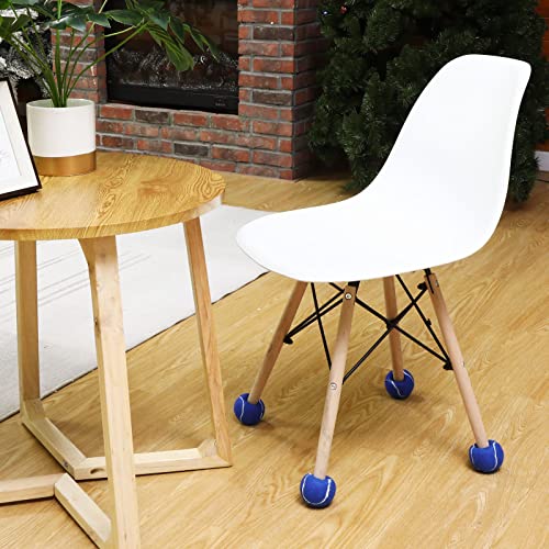 Macarrie 60 Pcs Precut Tennis Balls for Chairs Legs, Blue - color: Blue