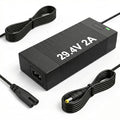24V Lithium Battery Charger, 29.4V 2A Universal Power Adapter for 7S 24V Li-ion Battery with 5.5mm x 2.1mm DC Connector, Fast Power Supply for Massage Guns, Household Appliances, DIY Electronics