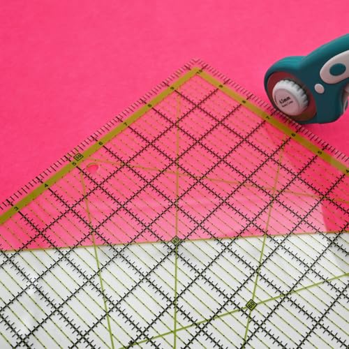 Quilting Rulers,Sewing Ruler,4 Piece Acrylic Square Quilting Templates,Clear Precision Ruler for Quilting Sewing,Tools Supplies Accessories Green(3.5"x3.5" 5"x5" 6.5"x6.5" 10.5"x10.5") - color: Green