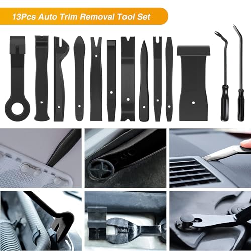 GOOACC 13PCS Nylon Trim Removal Tool Set - color: Black, size: 13Pcs