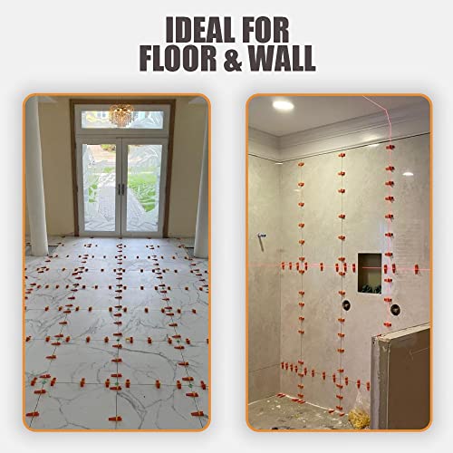 Tile Leveling System 1/32" - Professional And DIY Kit - Includes 2000 Tile Leveling Clips - Easy To Use Tiling Installation Tools - (1,0 mm) - Only Clips - size: 2000 Pcs 1/32" (1,0 mm)