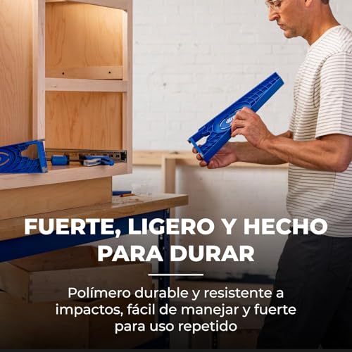 Kreg KHI-Slide Drawer Slide Jig - Drawer Slide Jig Kit - Drawer Slide Tool - for Cabinets, Drawers, Desks & More - Easily Install Drawer Slides - Set of 2 | Helps install hardware on cabinets and desks