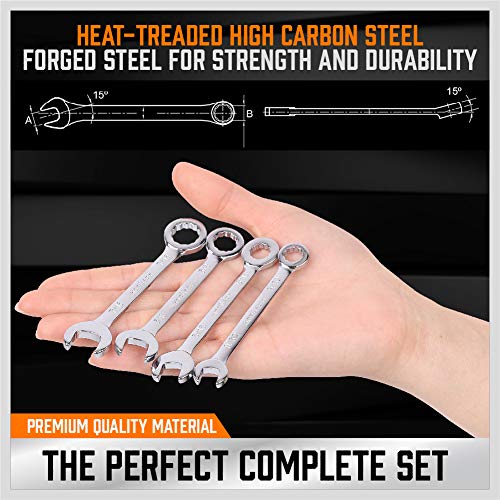 HORUSDY 20-Piece Mini Wrench Set, Small Wrench Set, Metric and SAE Mini Combination Wrench Sets - style: 20-Piece Mini Wrench SetMetric&SAE)