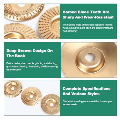 Wood Sanding Disc, Angle Grinder Polishing Pad - style: Curved Type