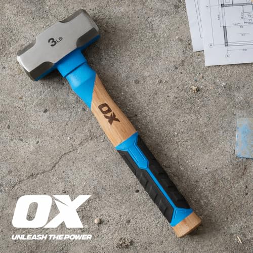 OX 3 lb Sledge Hammer - Mini Sledge with Hickory Handle - style: 3lb Club Hammer