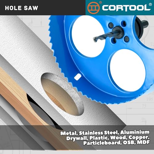 6.25 Hole Saw for Recessed Lights, 6-1/4 Hole Saw Dust Bowl for Recessed Lighting 6 Inch, with Bi-Metal Wood Metal Drywall Hole Cutter - style: 6-1/4"（159mm）& Dust Bowl