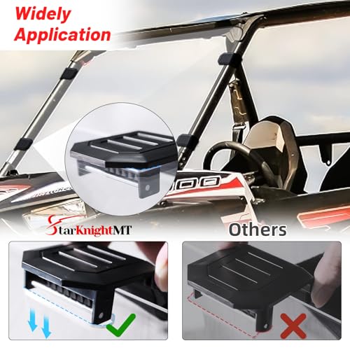 StarknightMT 4PCS UTV Windshield Clamp Adjustable Universal UTV Strap Kit