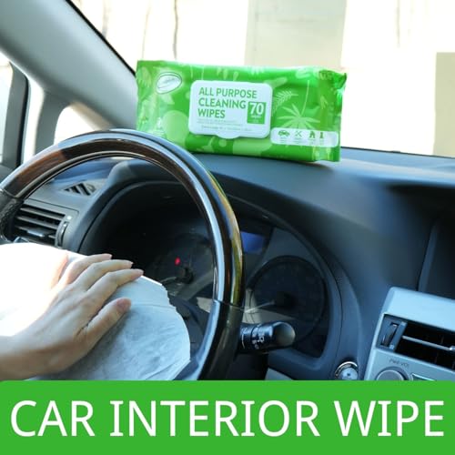 Air Jungles Car Interior Cleaning Wipes Set 210 Count, XL 8" x 10" - size: 210 Count (Pack of 1)
