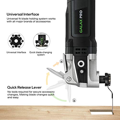 GALAX PRO Corded Oscillating Multi Tool Kit 3.5A with 30Pcs Accessories - style: 3.5 Amp