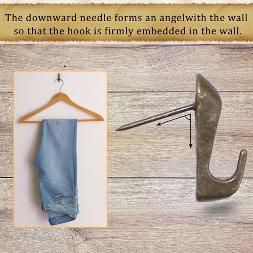 Push Pin Picture Hooks, Push Pin Hangers, Decorative Push Pins for Wall Hanging, Thumb Tacks for Hanging, Bulletin Board Hooks (Bronze) - style: Bronze