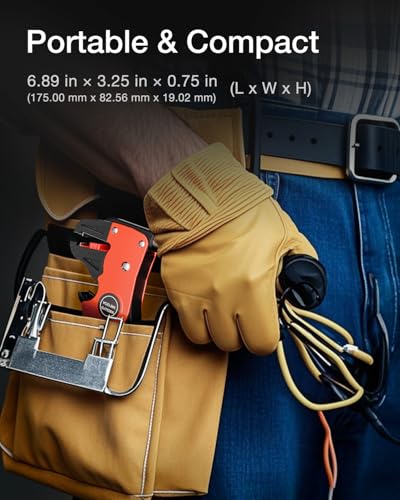 VCELINK Automatic Quickstrip Wire Stripper & Cutter 2-in-1, Black - color: Black