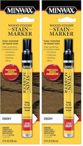 Minwax Wood Finish Stain Marker, 1/3 oz | Ebony | 63490 | Pack of 2 - size: Pack of 2 (1/3 oz each)