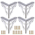 OwnMy 4PCS Metal Furniture Legs Feet, Modern Sofa Cabinet Legs for Repairs - color: Silver
