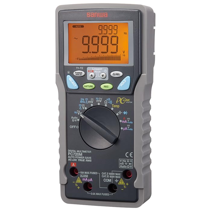 Japan Sanwa Digital Multimeters PC720M High Accuracy & Built-in Memory PC Link(PC720M) - size: PC720M