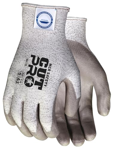 MCR Safety 9672L-PARENT Work Gloves, Large, Gray, 1-Pair - size: Medium (Pack of 1)