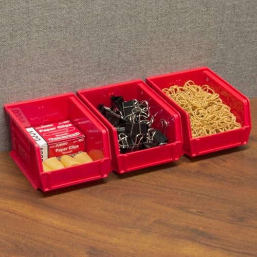 Akro-Mils 30210 AkroBins Plastic Storage Bins, 5"x4"x3", Black, 24-Pack - color: Black