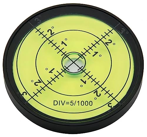 Round High Precision 2.4inch 60MM Aluminium Bubble Levels RV - size: Circular 6012