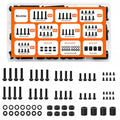 80in TV Mounting Screws,TV Mount Screws,TV Mount Hardware Kit,Black