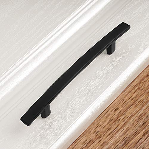KOOFIZO 10 Pack 3-3/4 in Matte Black Cabinet Pull, Black Drawer Handle 1961 - color: Black, size: 3-3/4" CC