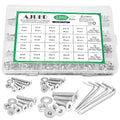 Metric 1000 Pieces M2 M2.5 M3 M4 Flat/Countersunk Head Socket Cap Screws 304 Stainless Steel Cap Bolts/Screws Nuts Washers Assortment Kit with 4Pcs Hex Wrenches - size: sllver 1000pcs hex flat haed cup screw