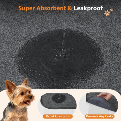 LOOBANI Washable Pee Pads for Dogs, 2 Pack Non-Slip and Leak-Proof,48"x65" - size: 65"*48"(Pack of 2) Gray