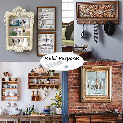 French Cleat Picture Hanger, Aluminum Z Hanger Interlocking Wall Mounting Bracket Hardware(6inch-2Pairs) - size: 6 Inch-Standard