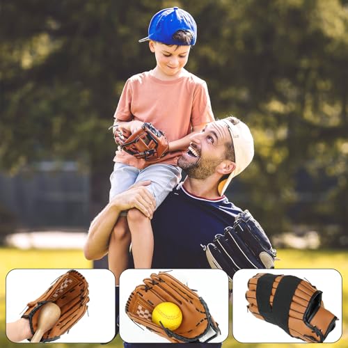 Baseball Glove Break-in kit, One Piece Structure Baseball & Softball Glove Mallet, Glove Wrap Band, Practice Ball, Baseball Mitts Shaping Hammer for Adult Youth Catchers - size: Standard 3-Piece Kit