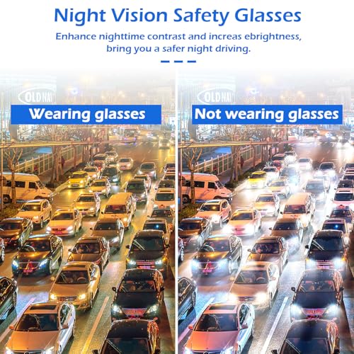 OXG Safety Glasses for Men Women, ANSI Z87 UV Protection Protective Eyewear - color: 6p-yellow