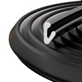 2Pcs x 26ft Black V-Shape Small Weather Stripping Door Frame Seal - color: Black, size: 2Pcs x 26 FT