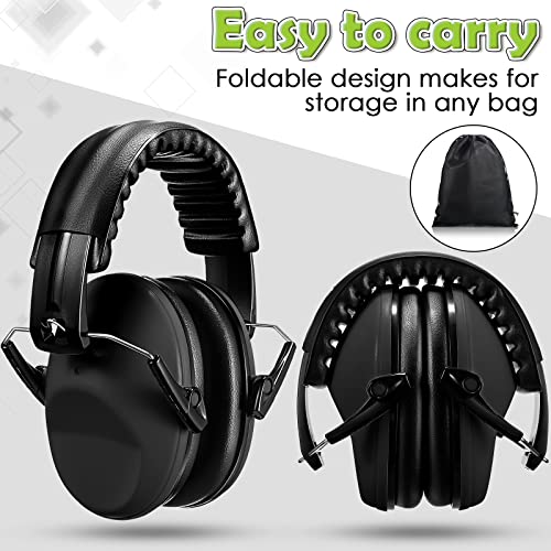 Konohan 3 Pack Noise Reduction Headphones for Kids Ear Protection Earmuffs Headphones for Autism Toddler Kids Ear Muffs 27db - color: Black