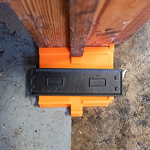 GreatNeck Contour Gauge Set, 5 and 10 Inch Contour Gauge Tool with Lock, Made of High Quality ABS Plastic and Rustproof Metal, Dual Measurement on Both Sides - size: 5 and 10 inch