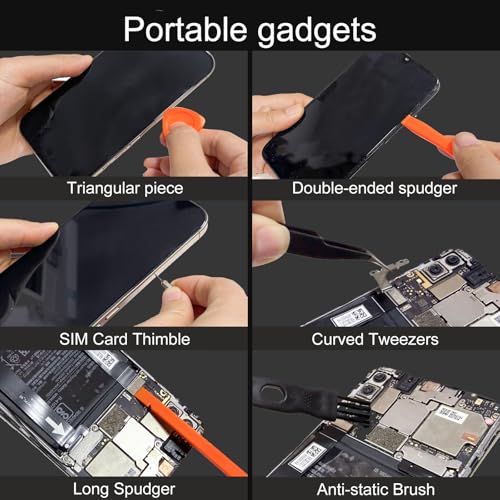 45PCS Precision Screwdriver Set With Case, Flathead Phillips Pentalobe Torx Star Small Repair Tool Kit for PC, Laptop, Tablet, Phone, PS5, XBox, Switch, Glasses, Ring Doorbell