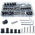 103Pcs M4 M5 M6 Rubber Well Nuts Kit for Kayak with Brass Inserts