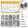 242 Pieces M5 Machine Screws Nuts Washers Set, Sutemribor M5 x 8/10/12/16/20/25/30mm Phillips Pan Head Machine Screws Nuts Washers Assortment Kit, 304 Stainless Steel, Fully Threaded - size: M5 Screws Kit, style: Phillips Pan Head