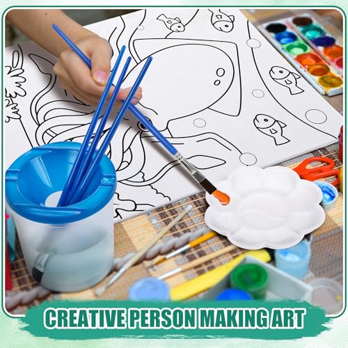 Sherr 140 Pcs 20 Set Pre Drawn Canvas Painting Kit, Animal - style: Animal