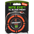 Crescent Lufkin 25 Ft. WORKHORSE NITE EYE Magnetic Tape Measure | LM1125NE - size: 25' Magnetic, style: SAE