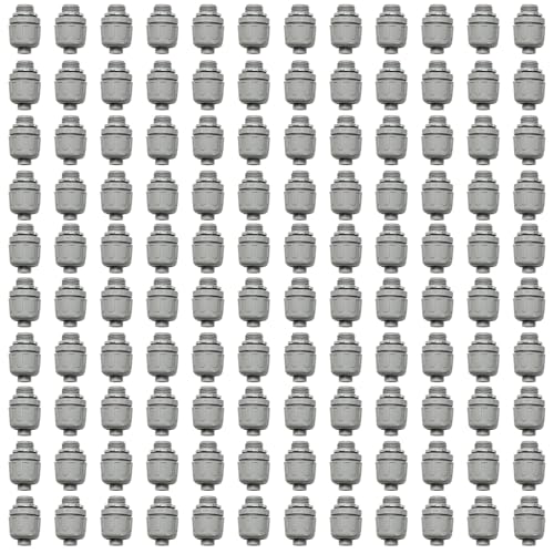 Conduit Connectors, 1/2 Inch, Straight, Grey, 120-Pack - size: 120-Pack