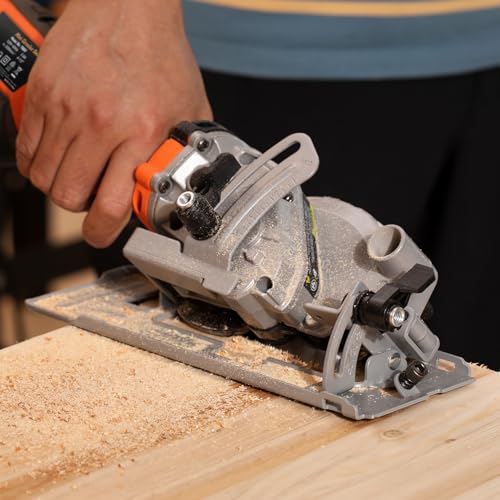 5.8A Power Circular Saw,4-1/2" Electric Saw 3500RPM 2 Pcs Blades - style: 5.8 A circular saw