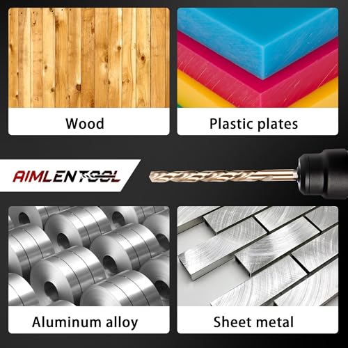 13PC 1/8" Titanium Coated Twist Hex Shank Drill Bit Set - size: 1/8-13pcs