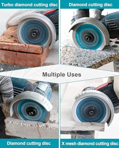 3 Inch Compact Circular Saw Blade Set, Multi-Material Cut for Concrete, Granite, Tile Cutting, 10mm Arbor - 5 Pack - size: Set 2