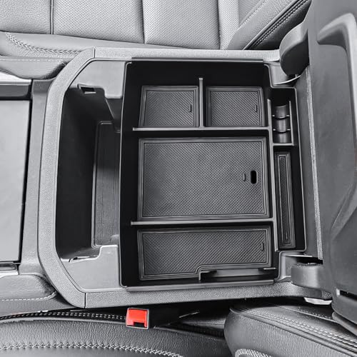 Center Console Organizer Tray for Power Sliding Armrest Console