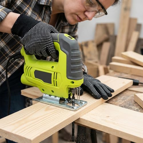 5 Pcs T344D Long Jigsaw Blade, 6 Inch T Shank Jigsaw Blades Jig Saw Blade Set for Quick Cutting Wood Hardwood Metal Plywood Black